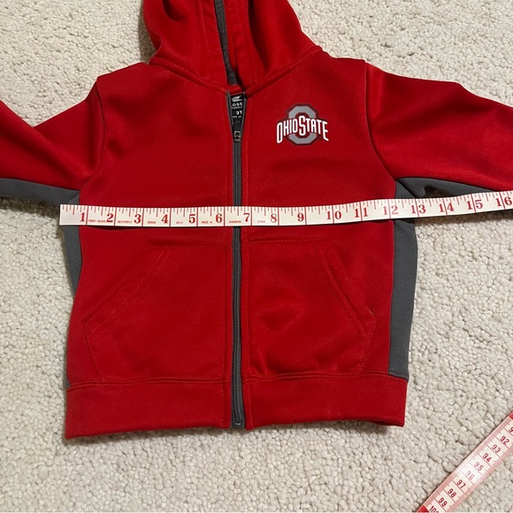 NCAA Ohio State Buckeyes Colosseum Red and Gray Hoodie Size 3T - Picture 6 of 8